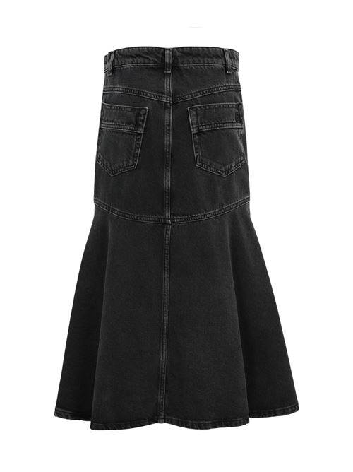 Gonna midi in denim black Philosophy di Lorenzo Serafini | A0101 57310555